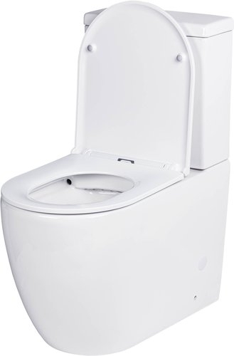 Напольный унитаз Roxen Antares  безободковый белый SoftClose 68x36