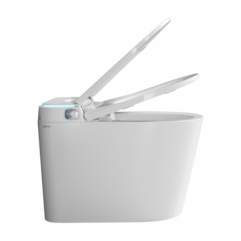 Электронный унитаз-биде ABBER Bequem  приставной белый