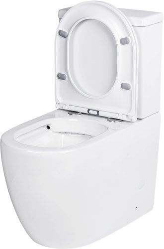 Напольный унитаз Roxen Antares  безободковый белый SoftClose 68x36