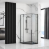 Душевой уголок Rea Diamond Black 100x100 чёрный