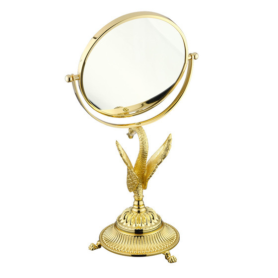Зеркало оптическое D18xH38 см. (3Х) настольное Migliore Luxor, золото