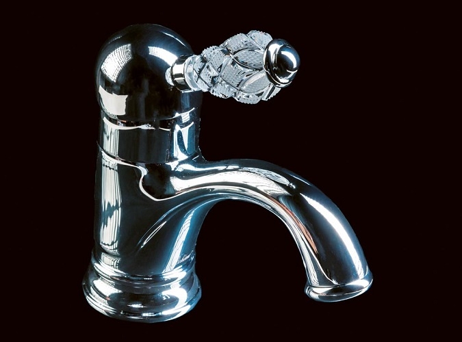 Смеситель для умывальника Boheme Crystal хромированный