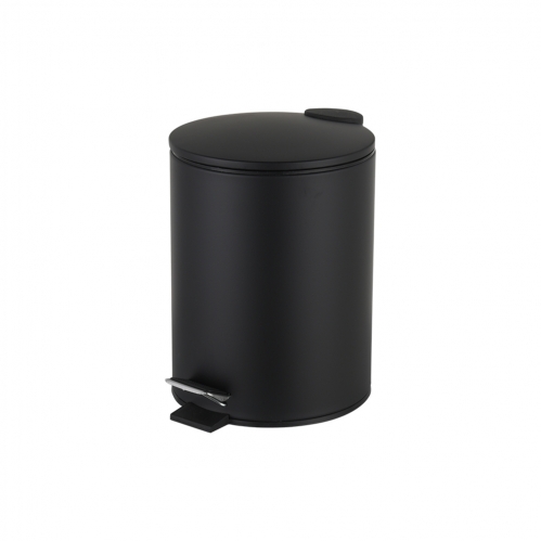 ВЕДРО С ПЕДАЛЬЮ 5Л С ТОНКОЙ КРЫШКОЙ ЧЕРНОЕ 