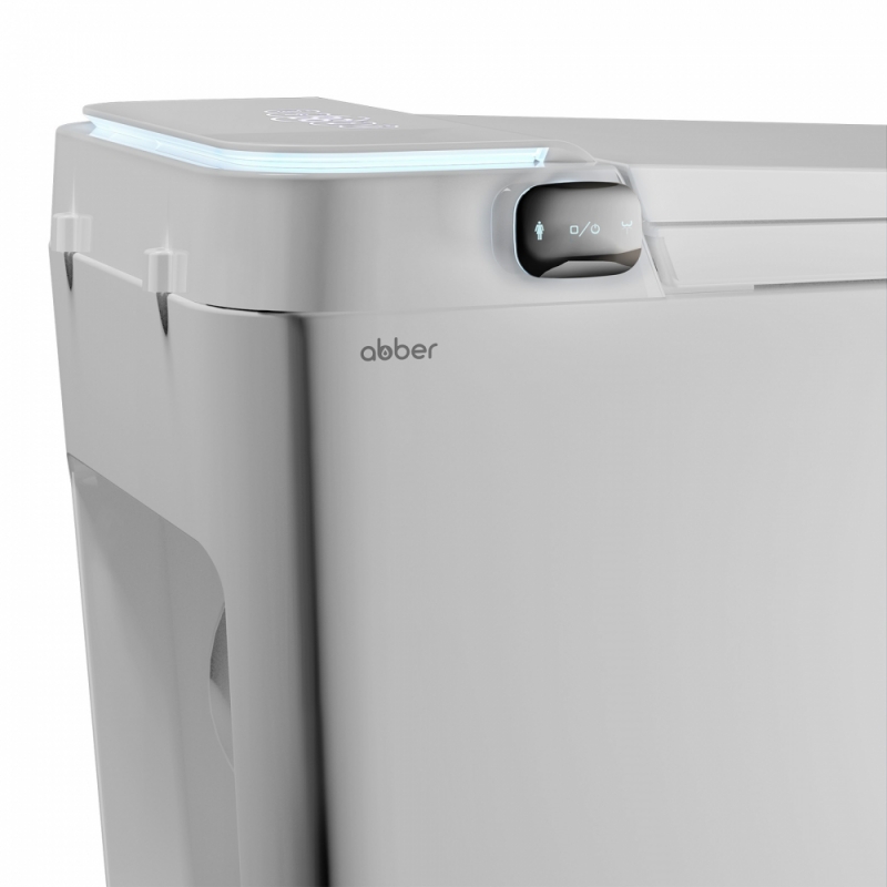 Электронный унитаз-биде ABBER Bequem  приставной белый