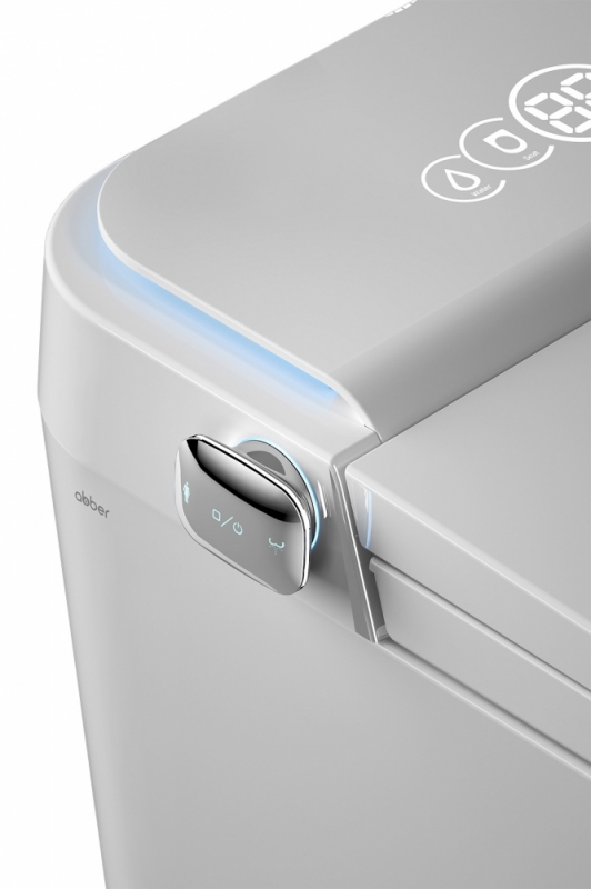 Электронный унитаз-биде ABBER Bequem  приставной белый