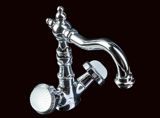 Смеситель для умывальника Boheme Satine хромированый, высокий