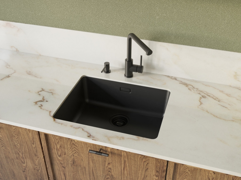 Дозатор Omoikiri OM-03 GM цвет вороненая сталь