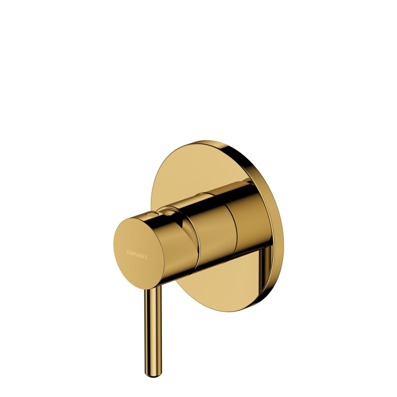 Скрытый смеситель для душа Omnires, золото