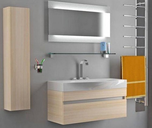 "Бергамо" Тумба с умывальником Bergamo 100*50 подвесная