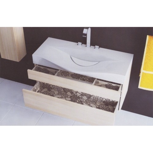 "Бергамо" Тумба с умывальником Bergamo 100*50 подвесная