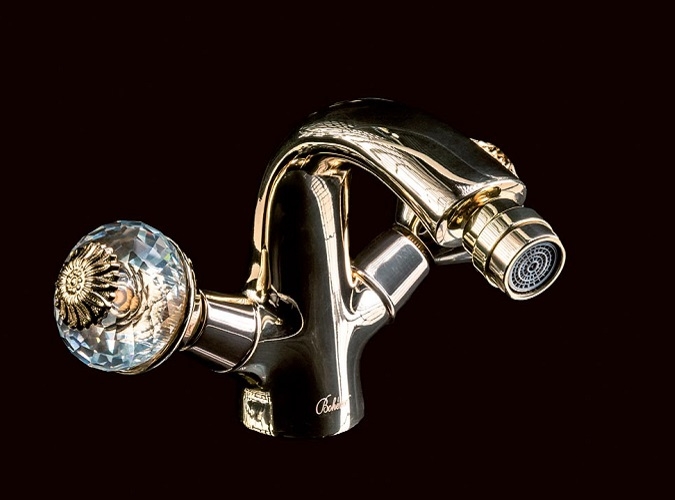 Смеситель для биде Boheme Flora золотой