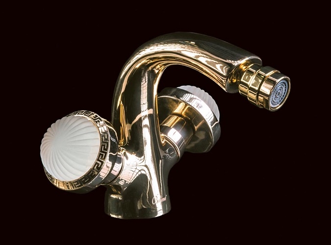 Смеситель для биде Boheme Satine золотой