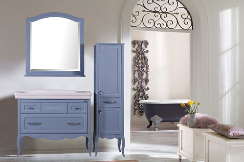 Комплект мебели для ванны Модерн Рошфор (зеркало, подстолье, раковина)