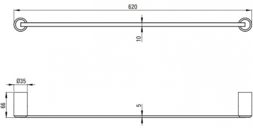 Держатель для полотенец Deante Arnika 
