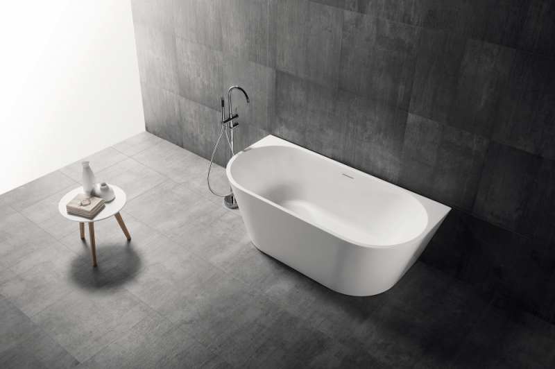 Акриловая ванна ABBER  белая матовая