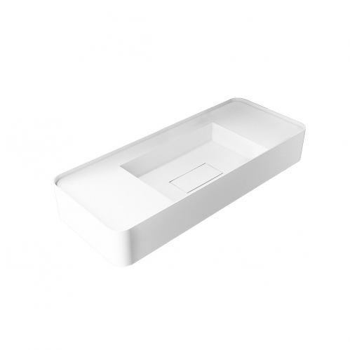 Раковина Solid Surface Vincea 1000*400*150, подвесная, цвет белый матовый