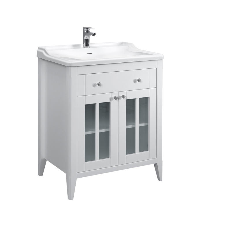 Тумба под умывальник Belux Дуглас Н 70-01 Белый глянцевый (1)