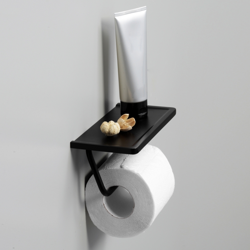 Держатель туалетной бумаги с полочкой для телефона