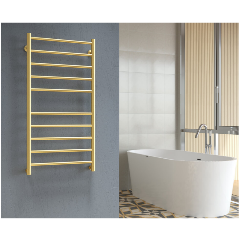 Полотенцесушитель водяной TOSCANA 500x1000, золото брашированное