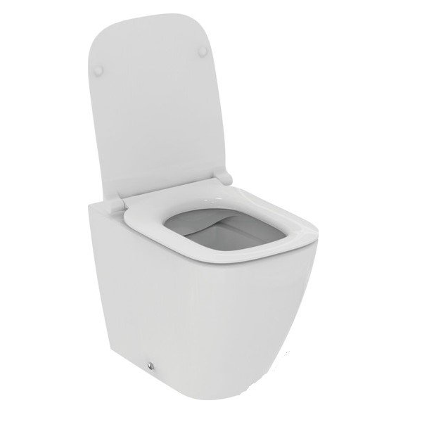 Унитаз приставной Ideal Standard i.life B безободковый RimLS+, c тонкой крышкой Soft-close 