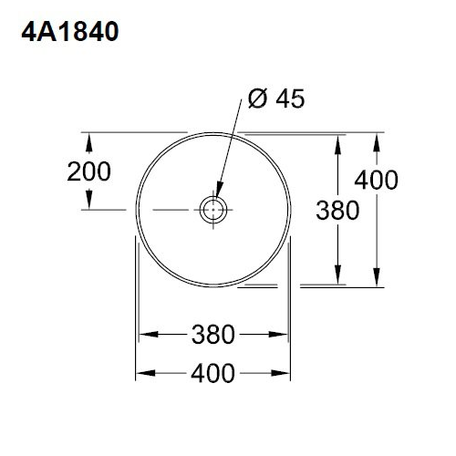 Умывальник накладной Villeroy&Boch Collaro  40x40 альпийский белый