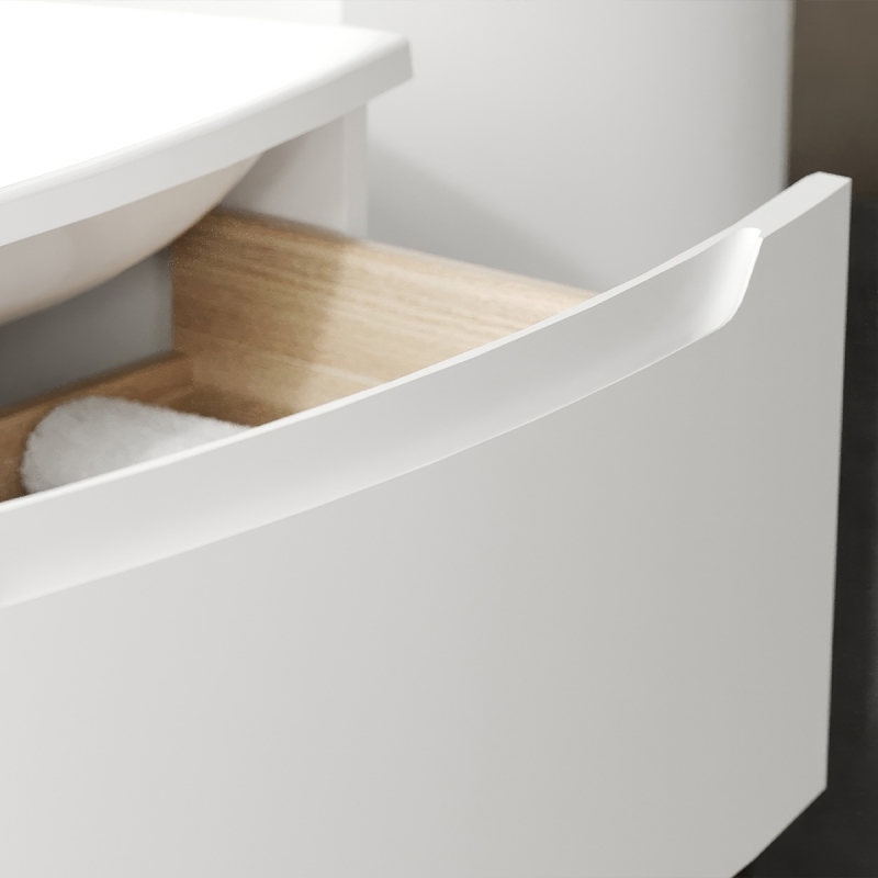 ТУМБА ГАННОВЕР НАПОЛЬНАЯ 70-02 с умывальником, БЕЛЫЙ ГЛЯНЦЕВЫЙ