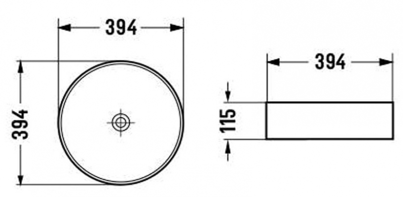 Умывальник Vincea VBS-216MG