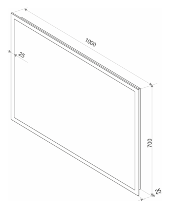 Зеркало Континент Mercury LED 