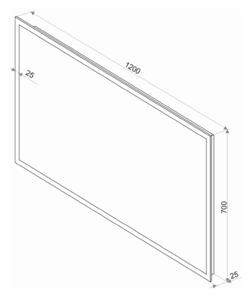 Зеркало Континент Mercury LED 