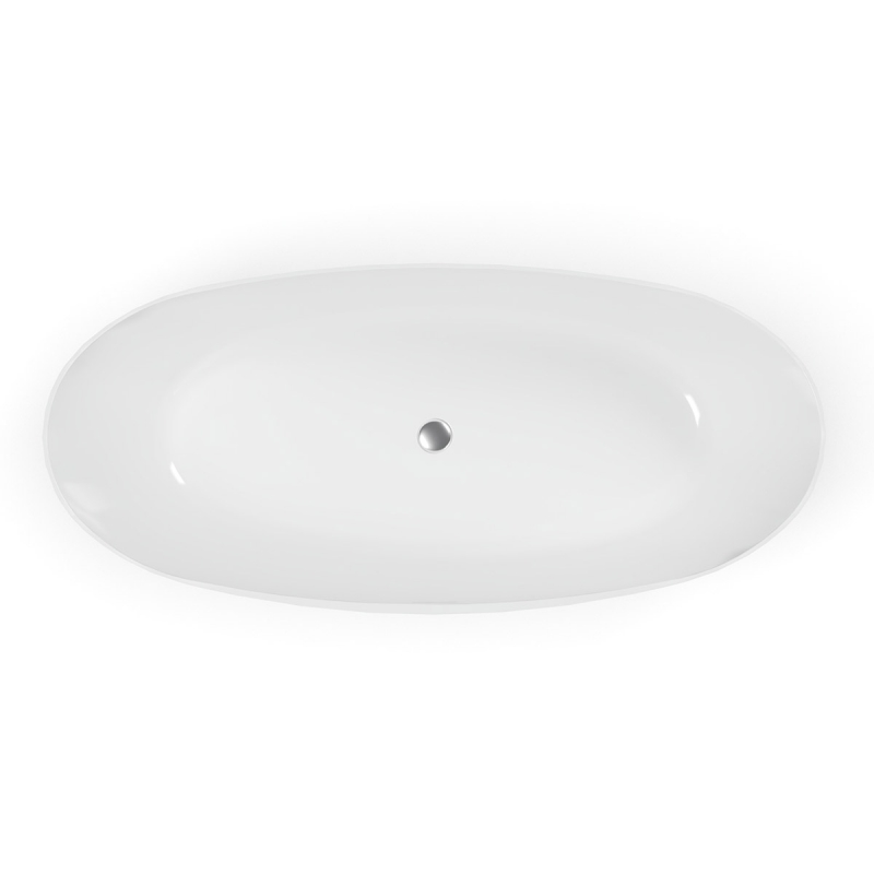 Ванна Belux Осло 168*76 Белый матовый, Solid Surface