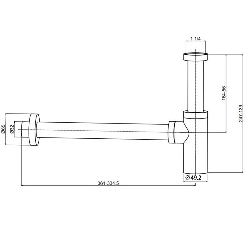 Сифон для раковины AQUAme 