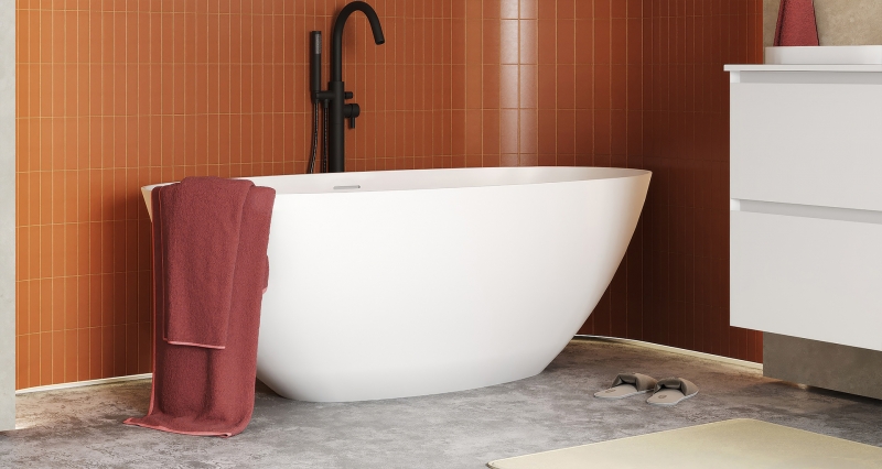 Ванна Belux Осло 168*76 Белый матовый, Solid Surface