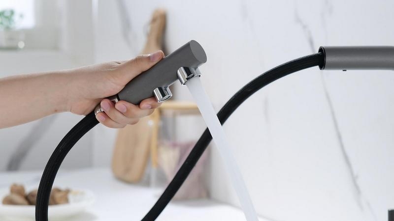 Смеситель PAULMARK SERPENTINE (серый/серый металлик)