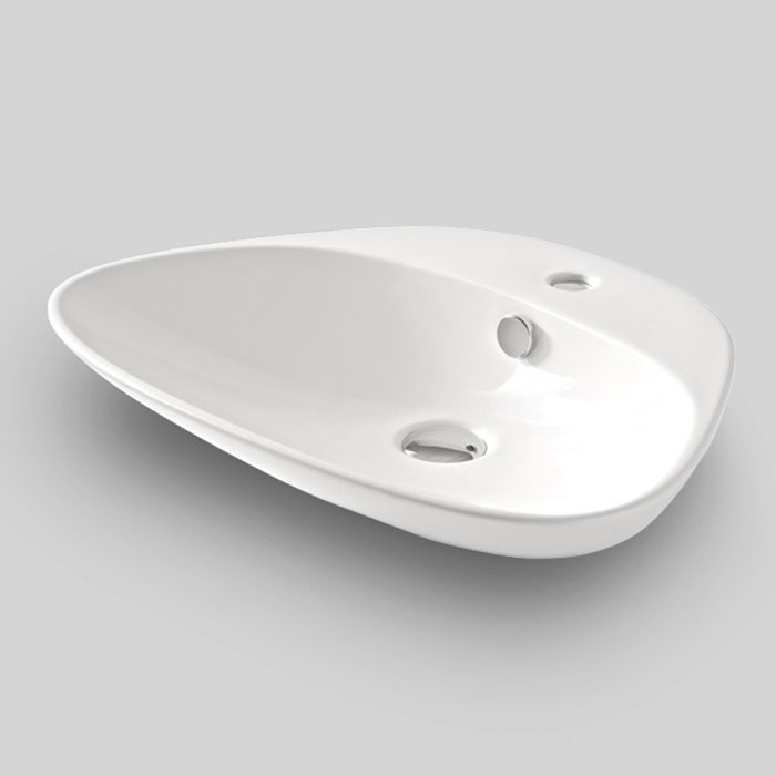 Artceram Plettro Quadro Раковина накладная 59х45см., с 1 отв., цвет: белый