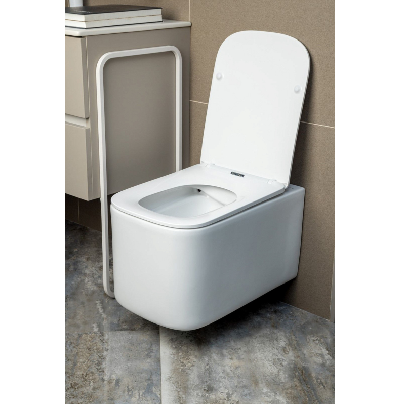 Унитаз подвесной с сиденьем Soft Close в комплекте  Boheme Mane, белый 