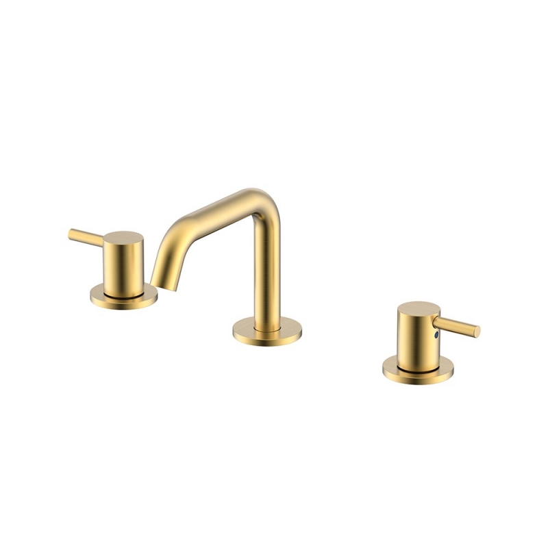 NEMO СМЕСИТЕЛЬ ДЛЯ РАКОВИНЫ С ДОННЫМ КЛАПАНОМ BRUSH GOLD