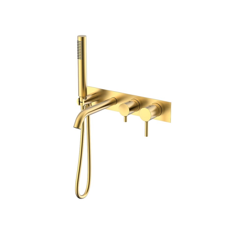 NEMO СМЕСИТЕЛЬ ИЗ СТЕНЫ ДЛЯ ВАННЫ BRUSH GOLD