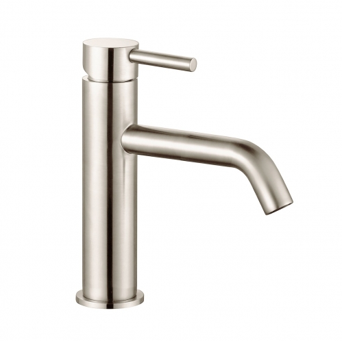 Смеситель для умывальника AQUAme Siena цвет нержавеющая сталь