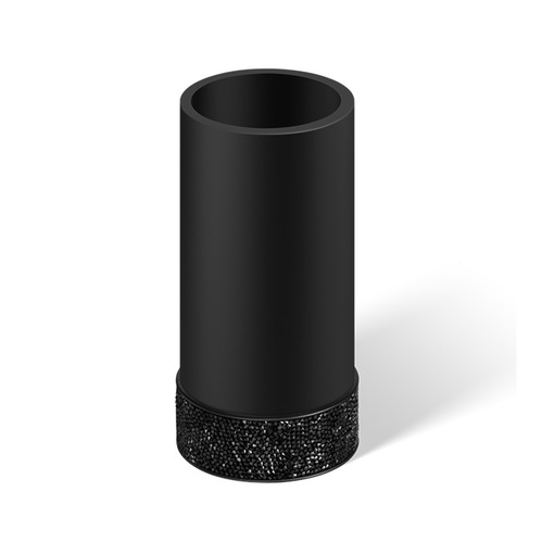 Decor Walther Rocks SMG Стакан настольный, с кристаллами Swarovski, цвет: черный матовый