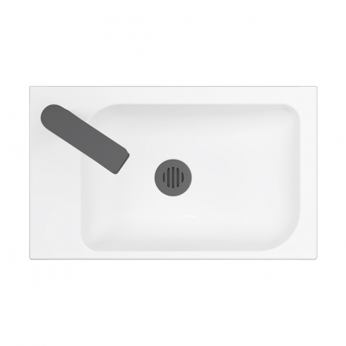 Умывальник ТЕМПО-2 ЧЕРНЫЙ 50*30 в комплекте