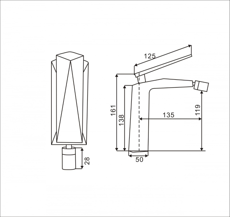 Смеситель для биде Boheme Venturo
