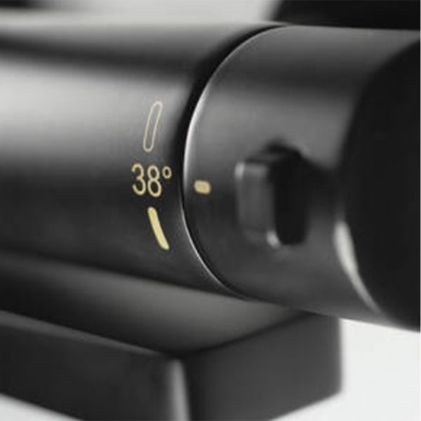 Deante Душевая колонна с термостатическим смесителем для ванны с поворотным изливом, титаниум