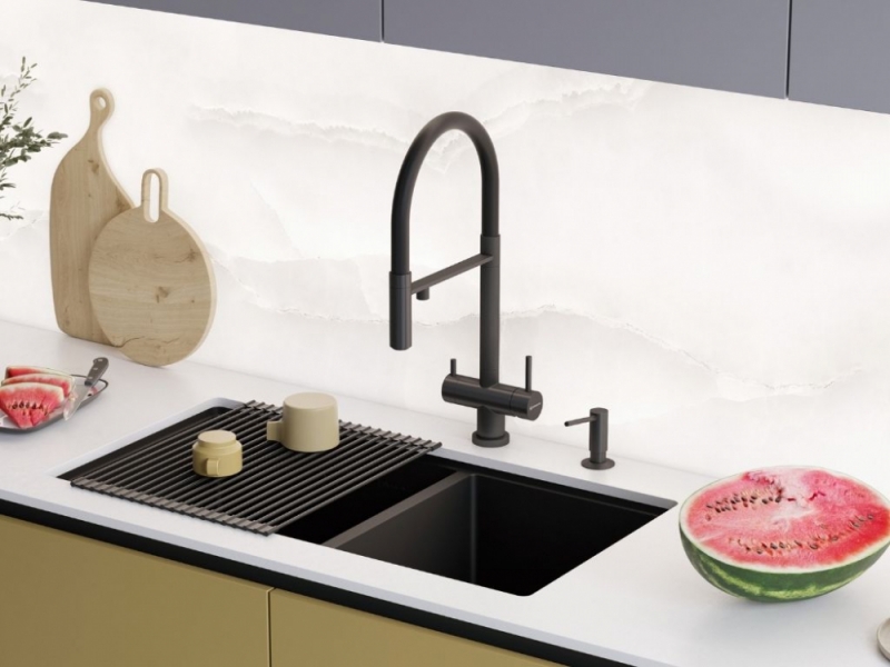 Смеситель OMOIKIRI Kanto GB латунь/графит