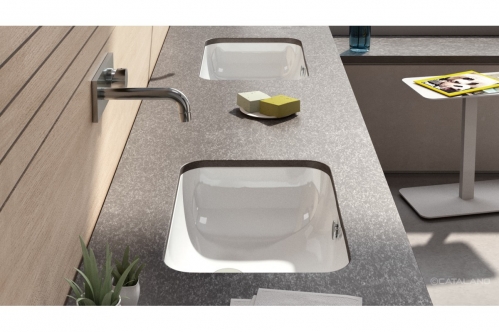 Раковина встраиваемая снизу белый Catalano Italy 50x35 