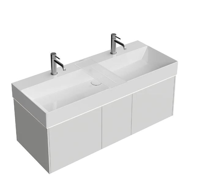 РАКОВИНА GRANDE МЕБЕЛЬНАЯ\ПОДВЕСНАЯ 120*48,5 см белая