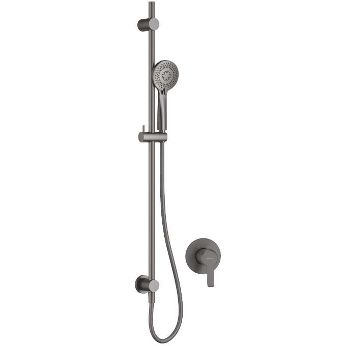 Набор для душа скрытого монтажа Deante Arnika, со стойкой, графит