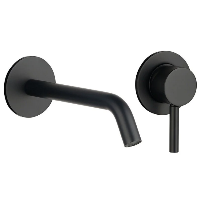 Смеситель для умывальника AQUAme Siena, черный матовый