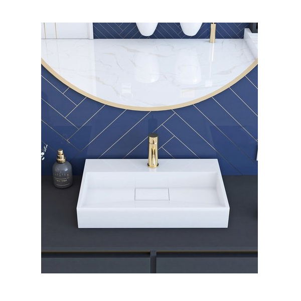 Умывальник Rea Goya 70 70x46 белый