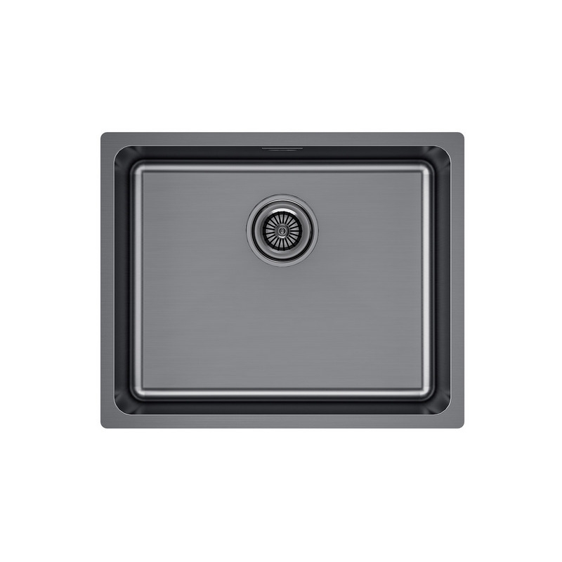Кухонная мойка PAULMARK YUNI 54 UNI вороненая сталь