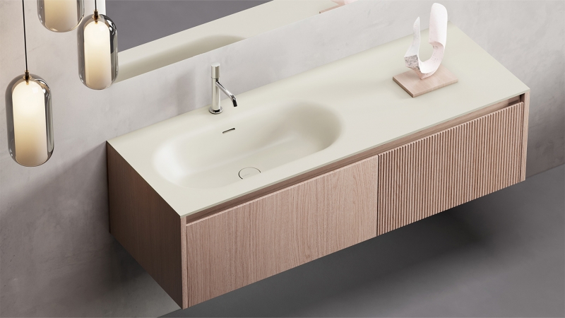 Раковина-столешница  ONDA FLOW OVAL 110*50